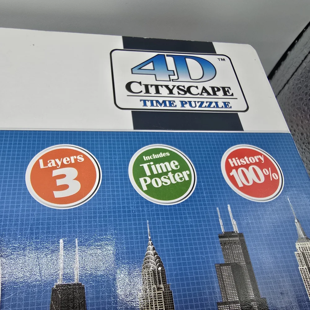 NIB 4D Cityscape Time Puzzle The Country of USA 950+ Pieces, 24